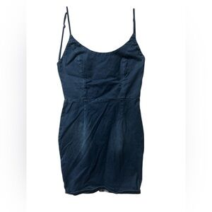 Mebon Women's Blue Denim Sleeveless Dress Size Large (1088)